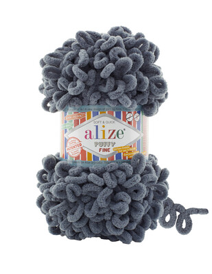 Alize Puffy Fine Hand Knitting Yarns - Thumbnail