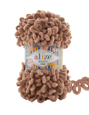 Alize Puffy Fine Hand Knitting Yarns - Thumbnail