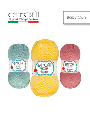 Etrofil Baby Can Knitting Yarn, Light Yellow - 80021